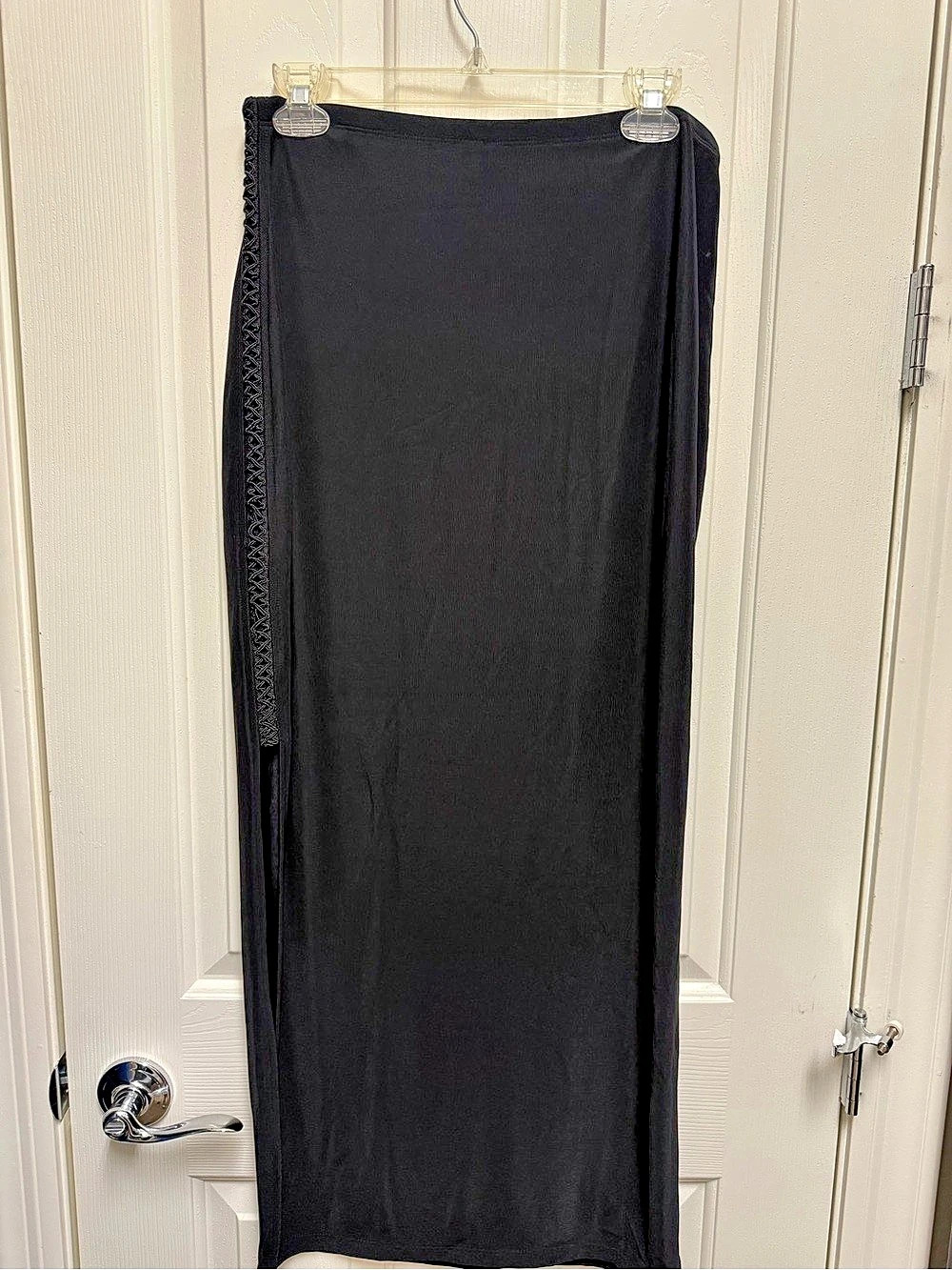 Susan Lawrence Black Maxi Skirt Size Large